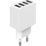 Chargeur 4 USB A 5.4A FastCharge Blanc