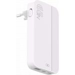 Chargeur USB A + 2 USB C Pliable 65W Power Delivery GaN Blanc + Garantie à vie