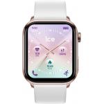 Smart Watch ICE SMART 3.0 Rectangular with Strap Silicone Pink gold / White