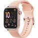 Montre connect&eacute;e ICE SMART 3.0 Rectangulaire avec Bracelet Silicone Rose gold / Nude